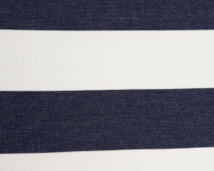 Windscherm Avalo in Dralon streep kleur Marine Blauw
